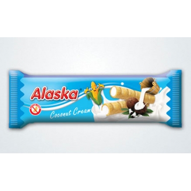 Rurki Kukurydziane ALASKA kokos bezglutenowe 18g /48 - Produkt niezgodny